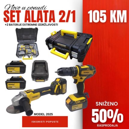 Set AKU Alata (brusilica, bušilica) 2/1